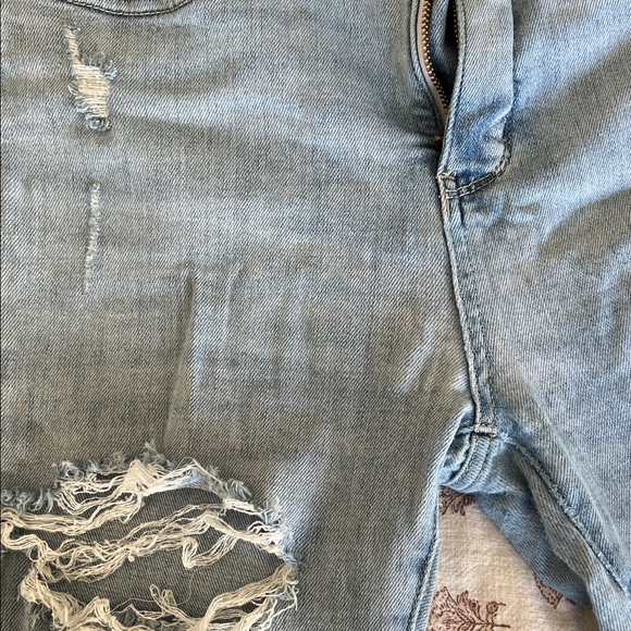 Judy Blue Light Blue Distressed Skinny Jeans - Picture 3 of 3